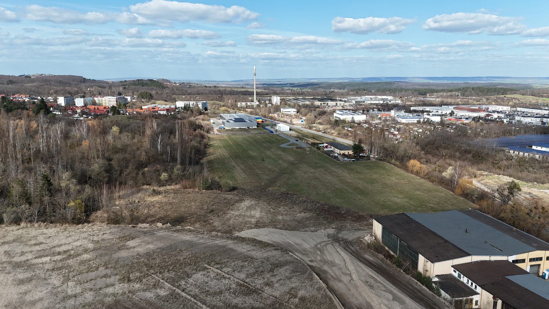 The Blankenburg site from the air